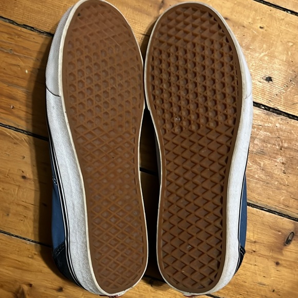 Size 12- Blue and Black Vans- Like New- No Box - Picture 3 of 5